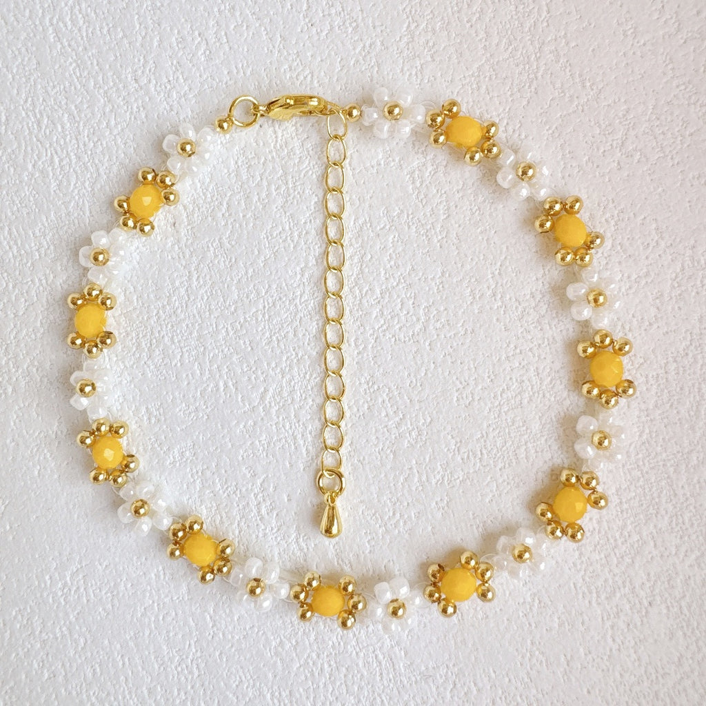 Daisy Bracelet Deep Yellow