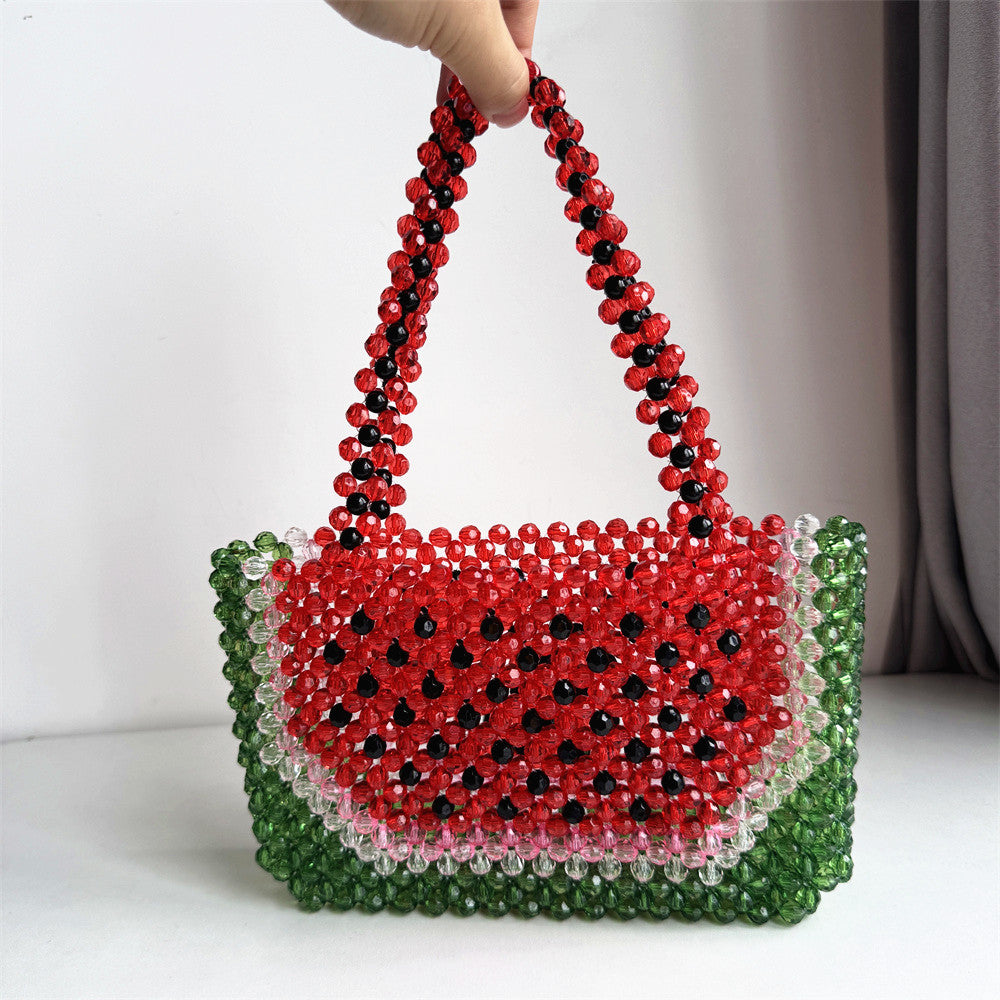 Watermelon Beaded Bag