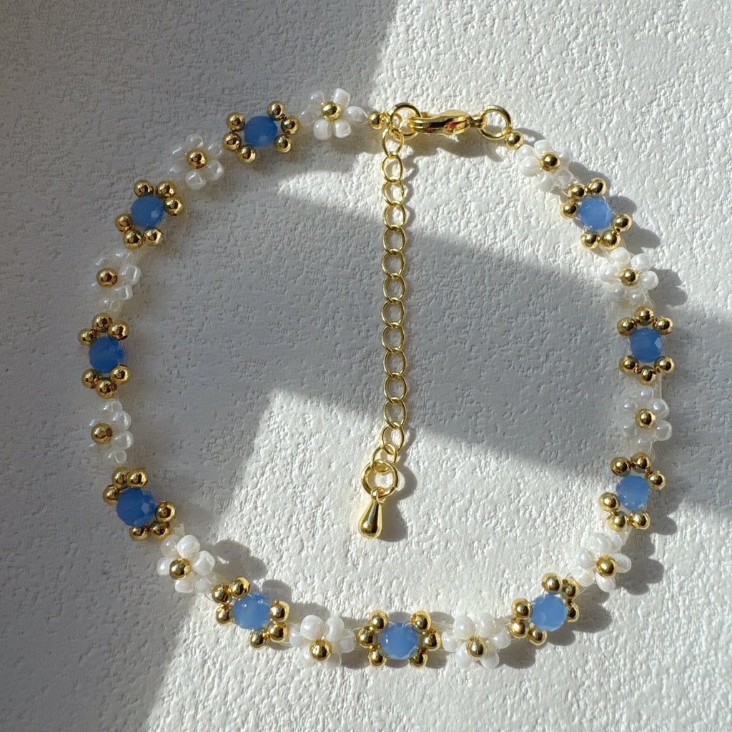 Daisy Bracelet Light Blue