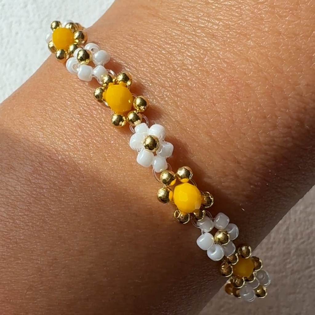 Daisy Bracelet Deep Yellow