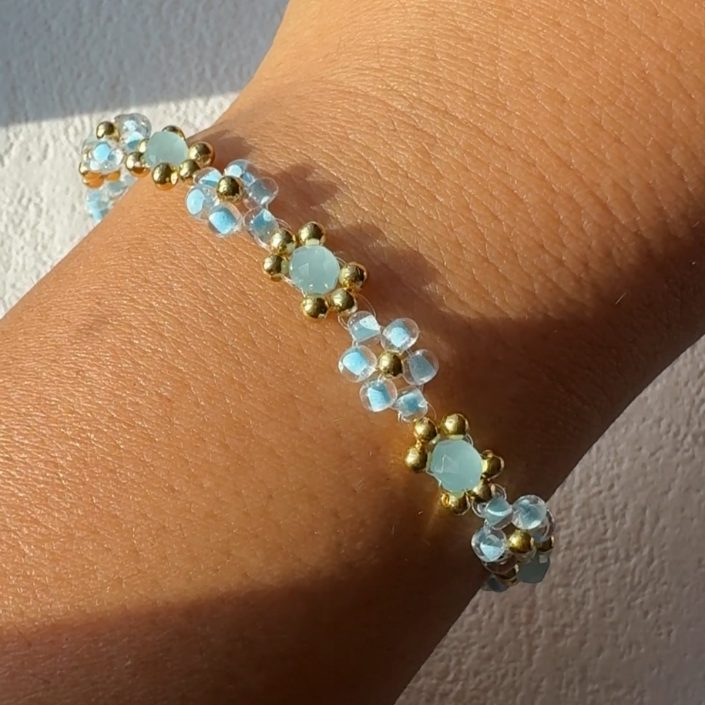 Beaded Bracelet Skyblue