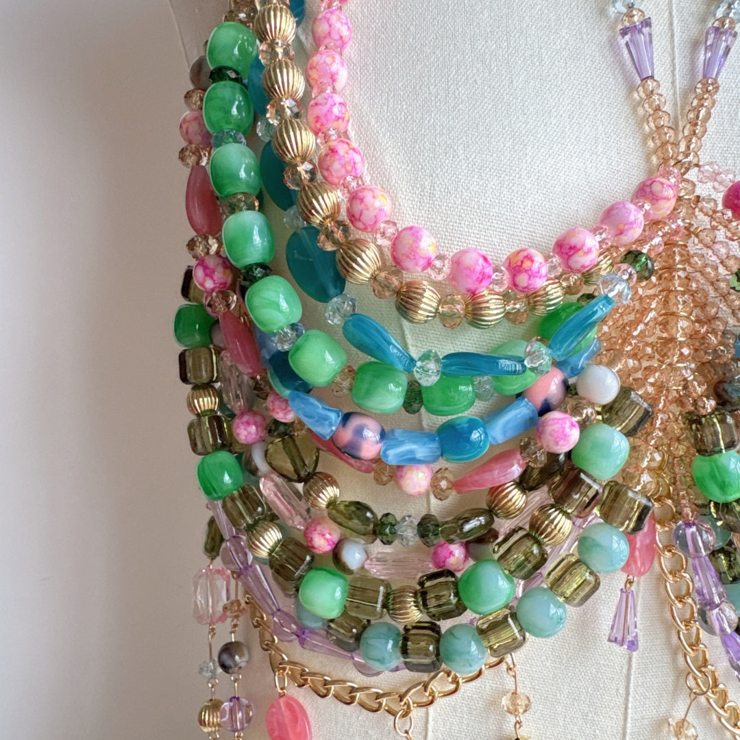 Beaded Body Chain Multi