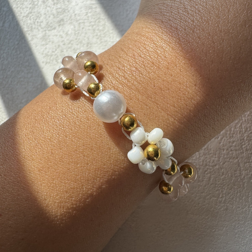 Beaded Flower Bracelet