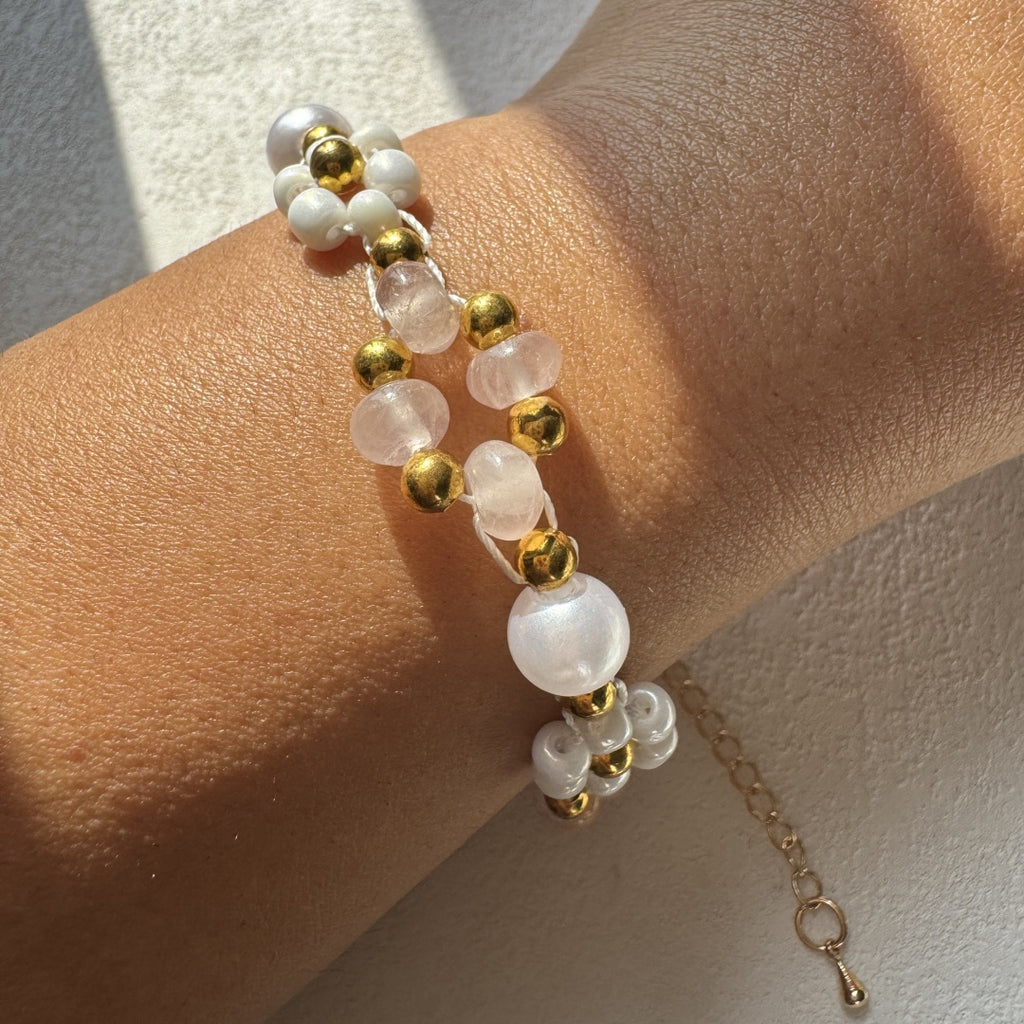Beaded Flower Bracelet