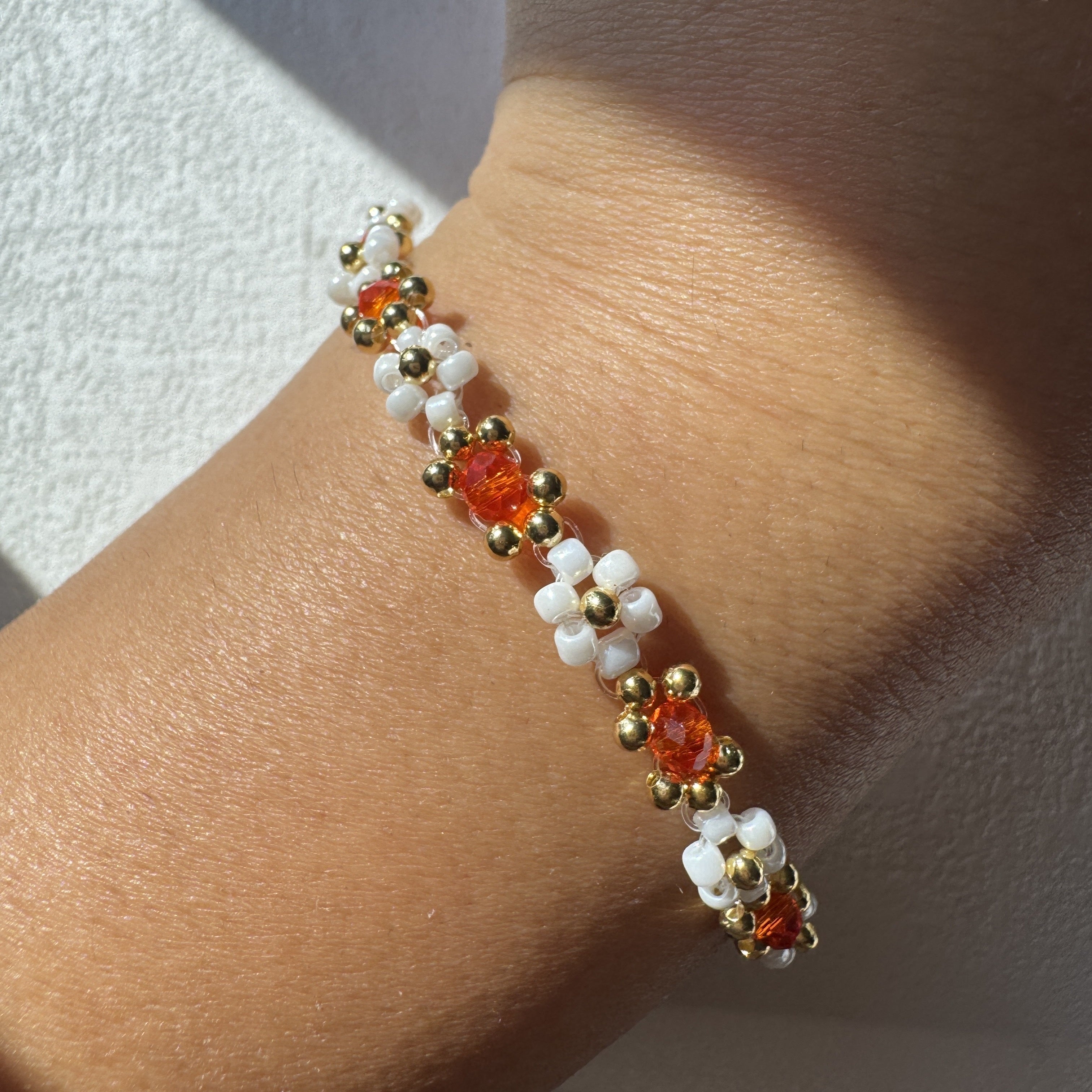 Daisy Bracelet Orange