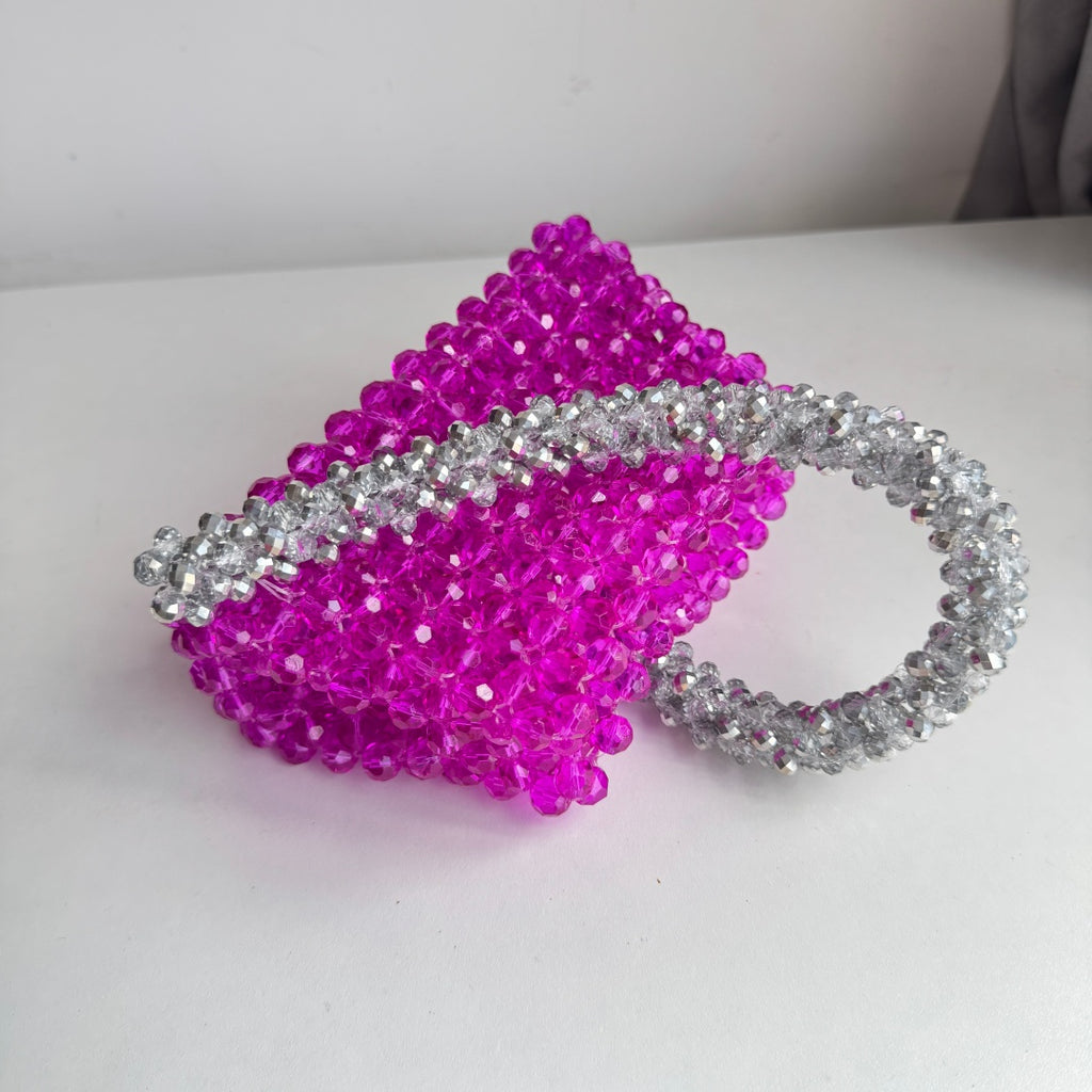 Purple Beaded Bag