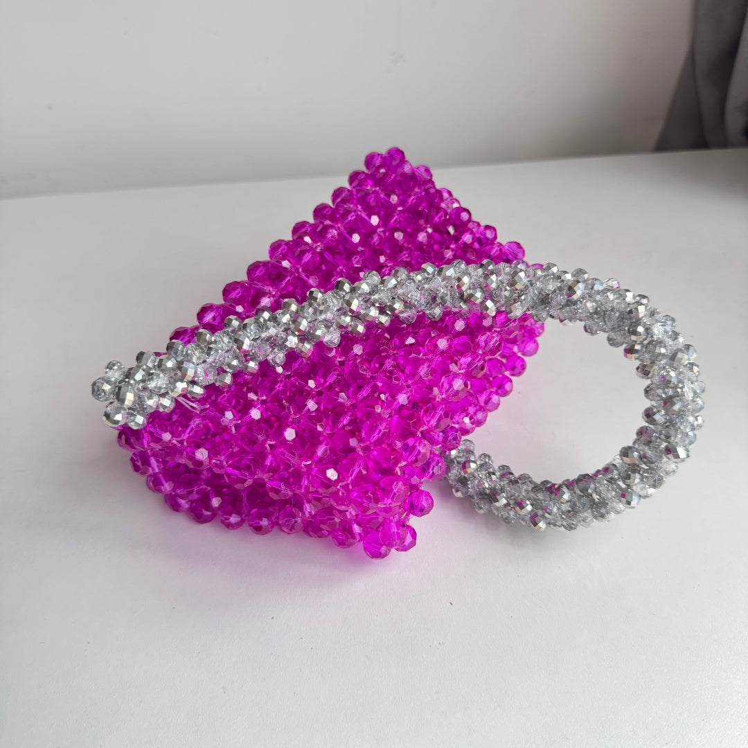 Purple Beaded Bag