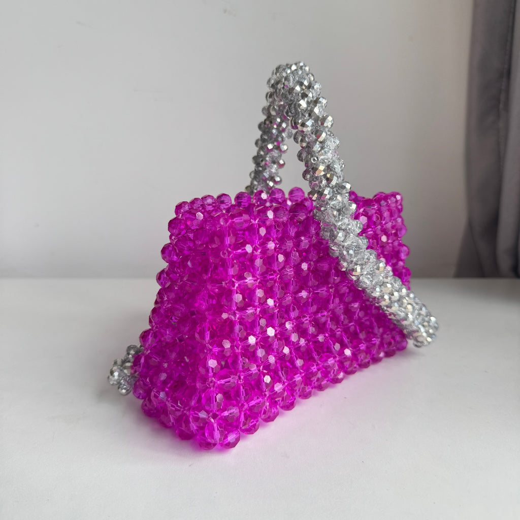 Purple Beaded Bag