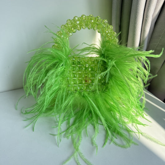 Green Beaded Bag