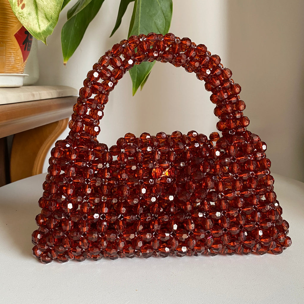 Handmade Bead Bag Long Chain