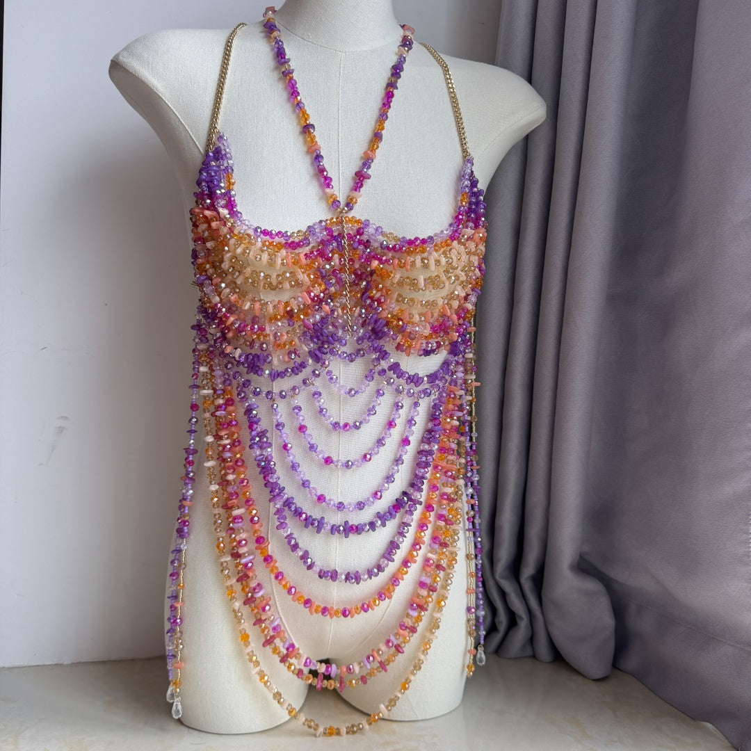 Beaded Body Chain multi